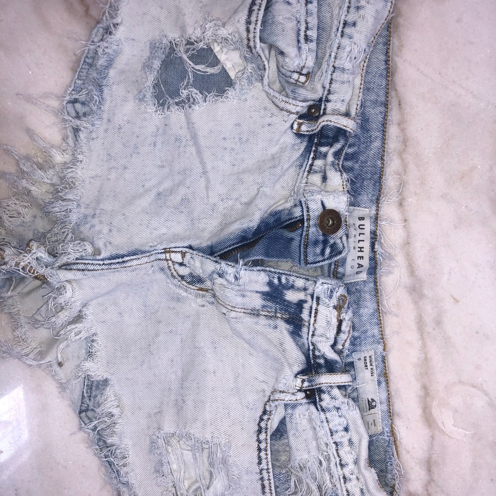 Super short mid rise shorts